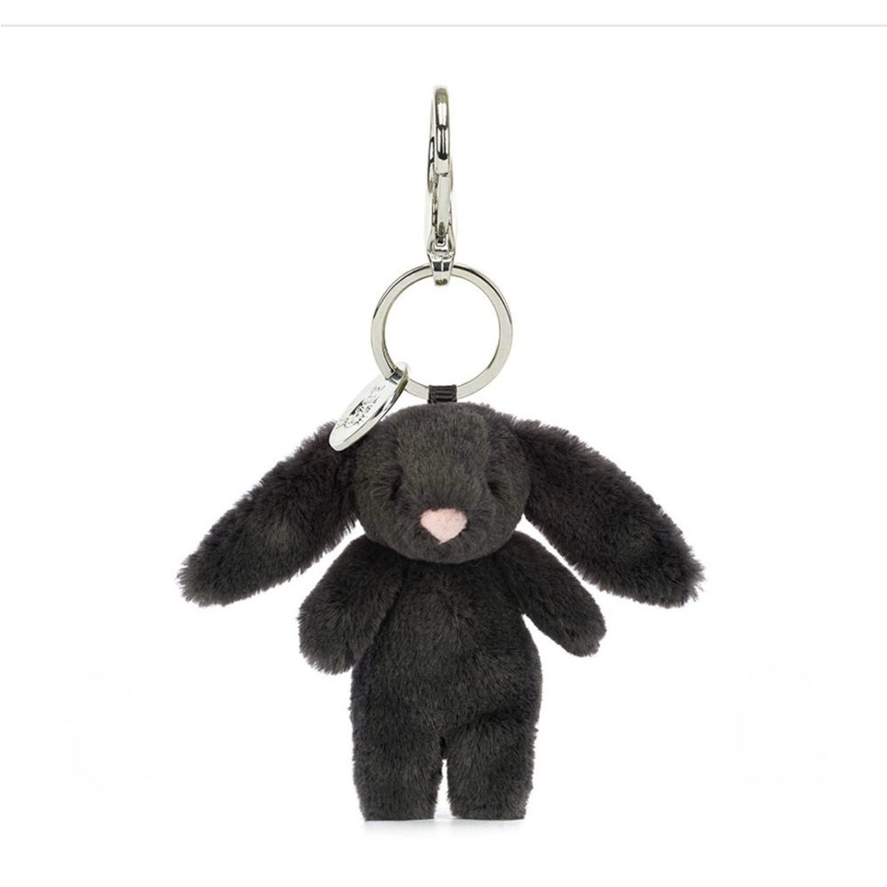 Jellycat Inky Bashful Bunny Bag Charm plush toy stuffed animal gift NWT retired
